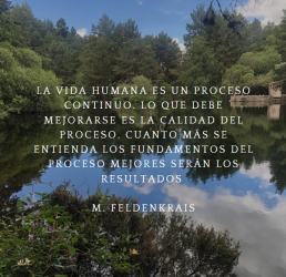 Frase de M. Feldenkrais. Javier Moreno de Alborán